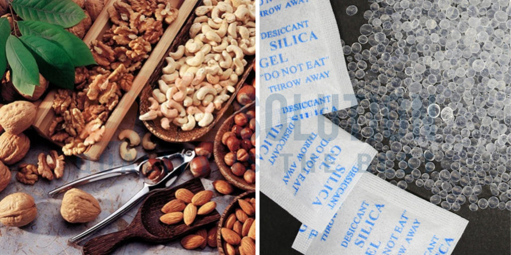 desiccant packets in food